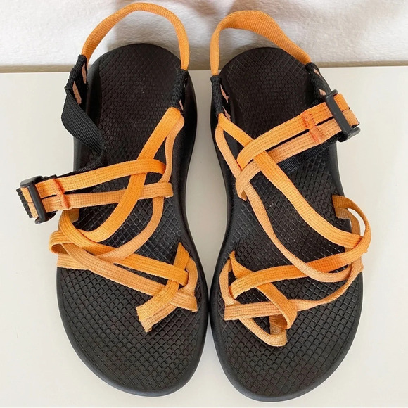 Chaco Shoes - Chaco orange outdoor sandals Sz 6